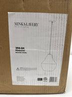 Minka Lavery 294 Pacific 14" Wide Pendant with Misty White Glass Shade Brushed Nickel Indoor Lighting Pendants