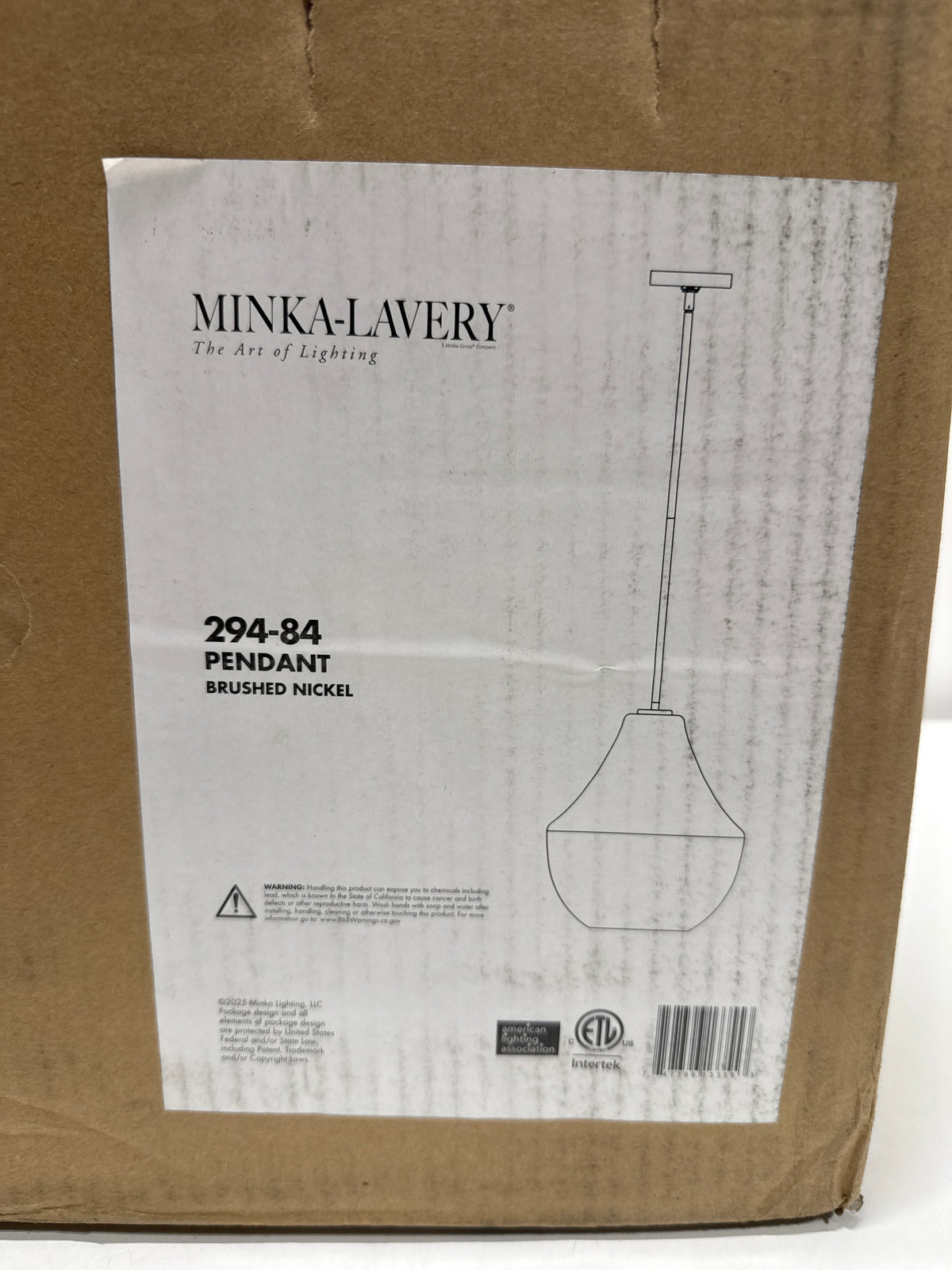 Minka Lavery 294 Pacific 14" Wide Pendant with Misty White Glass Shade Brushed Nickel Indoor Lighting Pendants