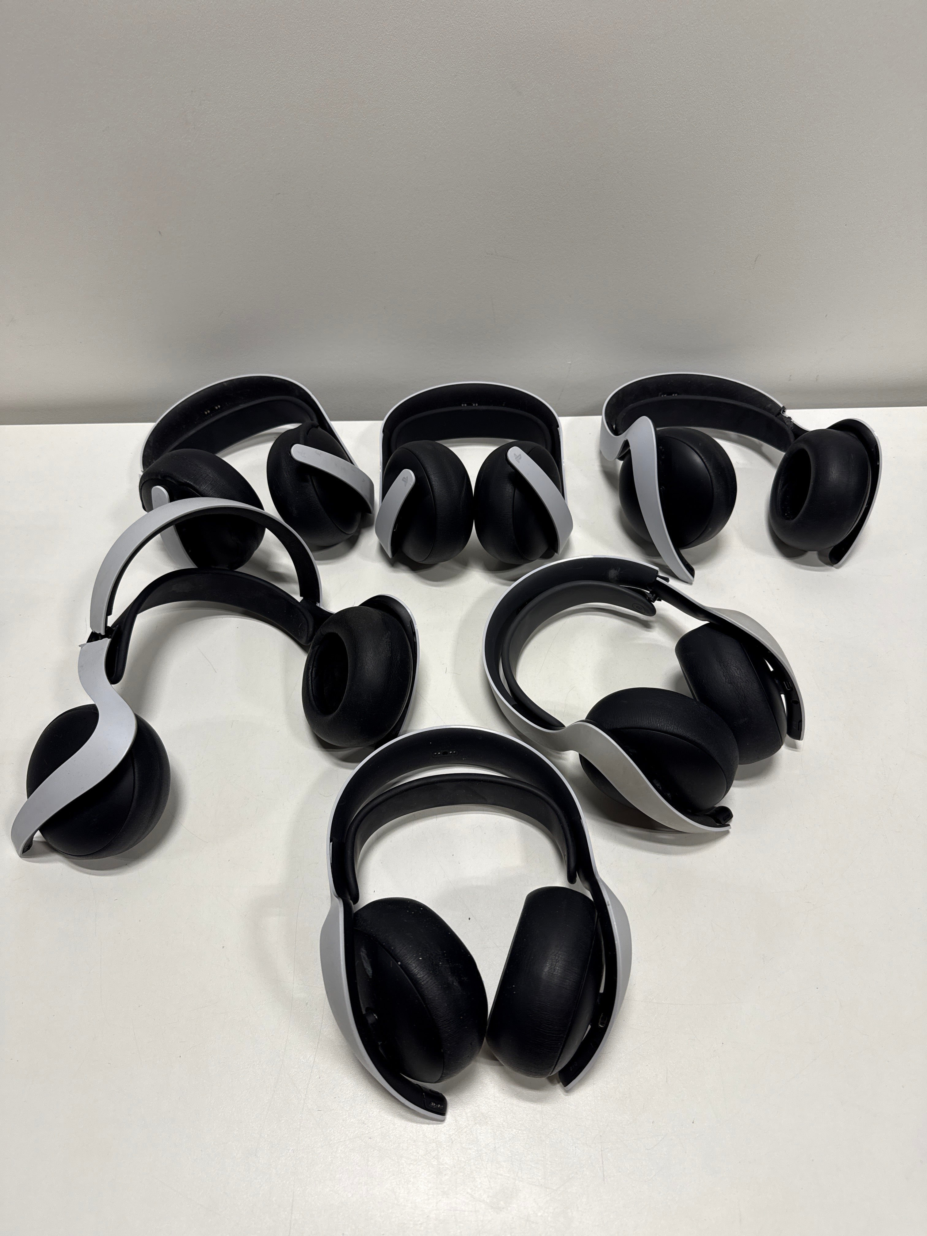 Lot of 6 For Parts Pulse Elite Wireless Headset for PlayStation 5 - *Headphones & Tech Accessories