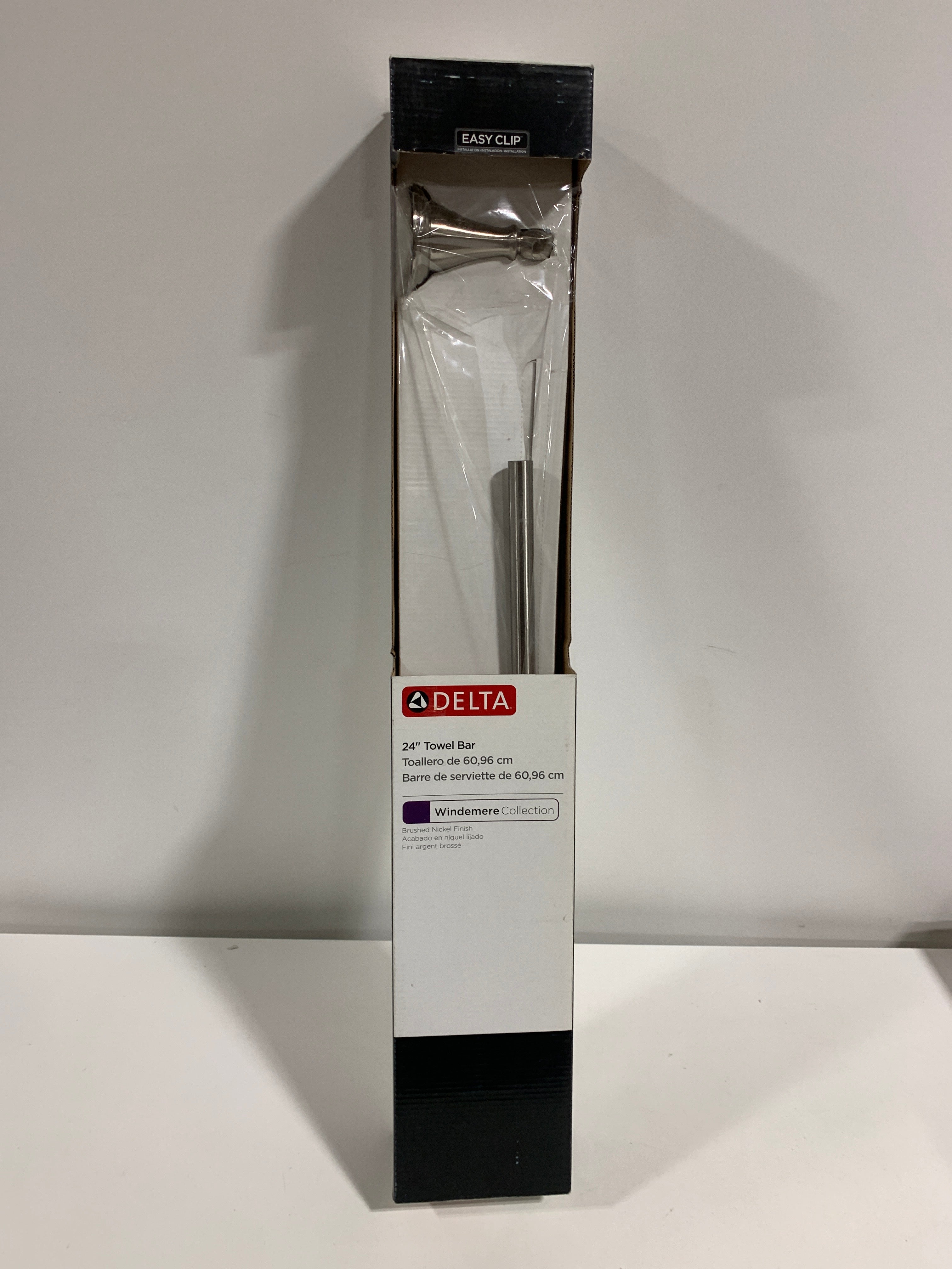 Delta Windemere Brushed Nickel Silver Towel Bar 24 in. L Die Cast Zinc - *Plumbing