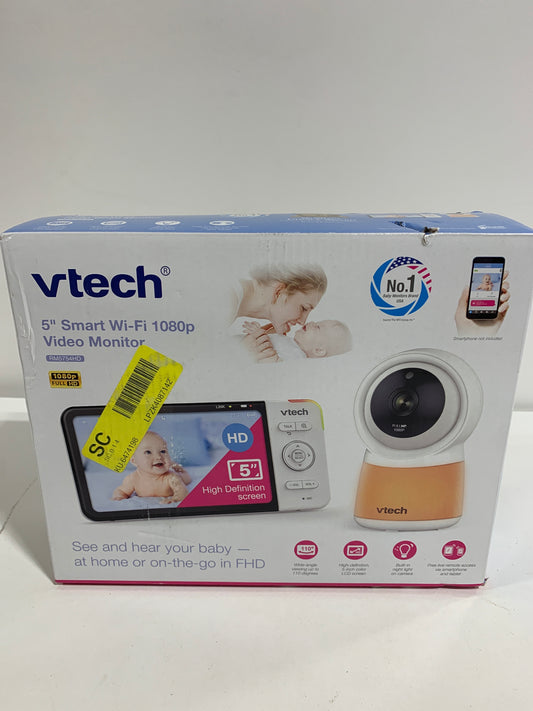 Used VTech Smart Wi-Fi 1080p Video Baby Monitor System with 5-in. Display, Night-Light & Remote Access, W | Quill