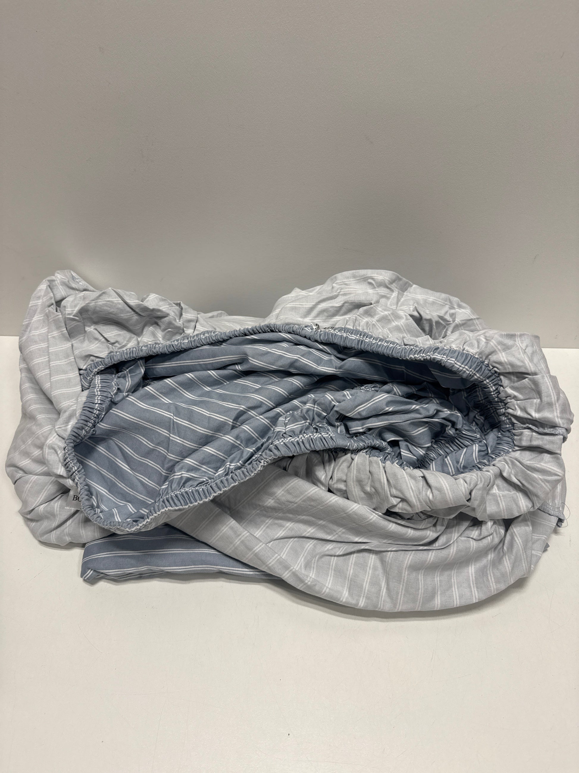 See Desc Twin/Twin XL 400 Thread Count Performance Sheet Set Blue Stripe - Threshold - *Bedding