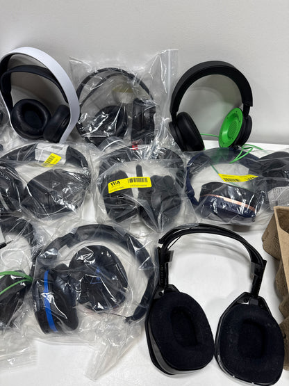 Used/For Parts 12 Gaming Headset Lot Logitech, Steelcase and more