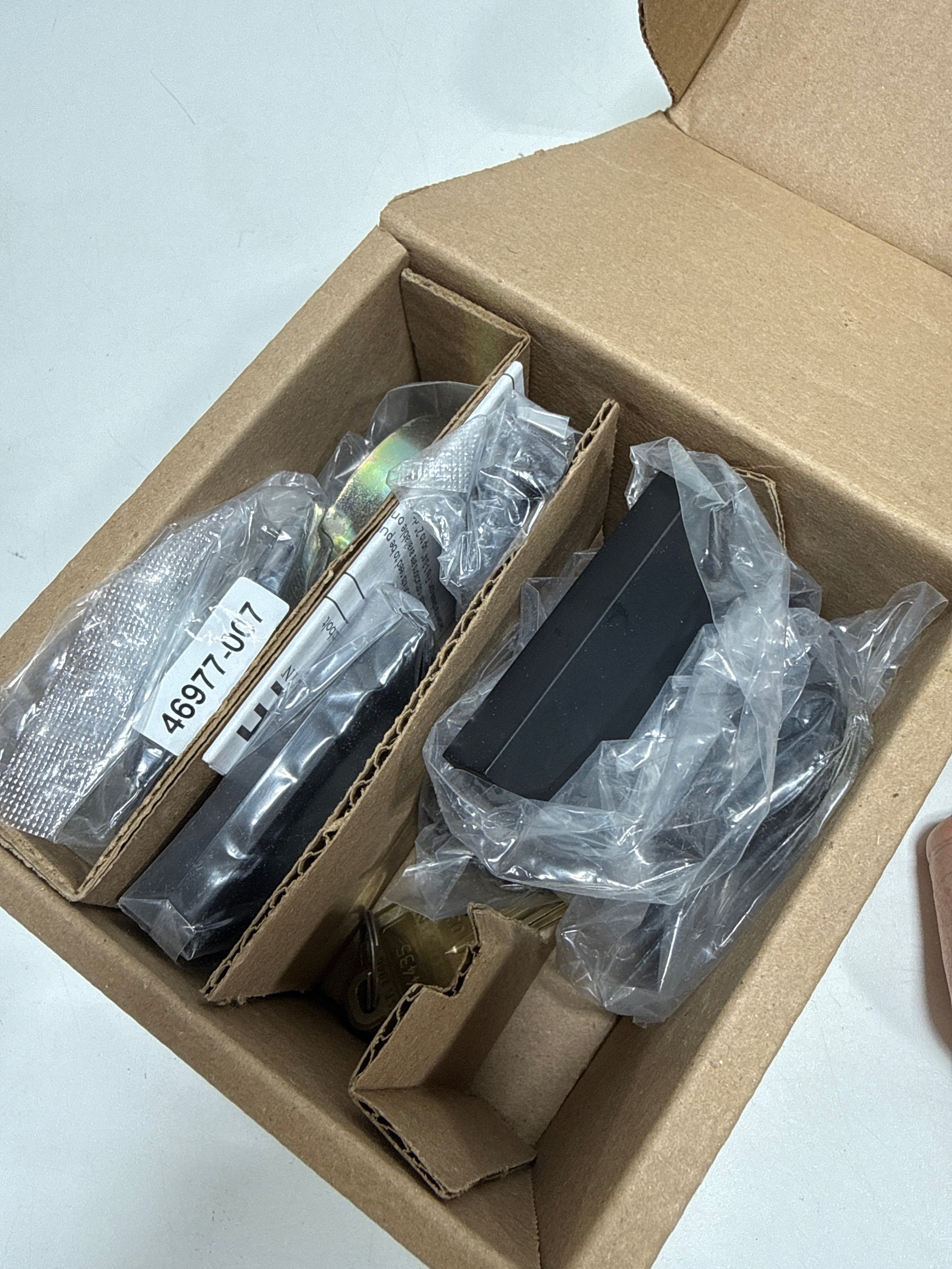 Baldwin Reserve SCCSD190 Single Cylinder Contemporary Square Deadbolt with 6AL Latch and Dual Strike Satin Black Finish