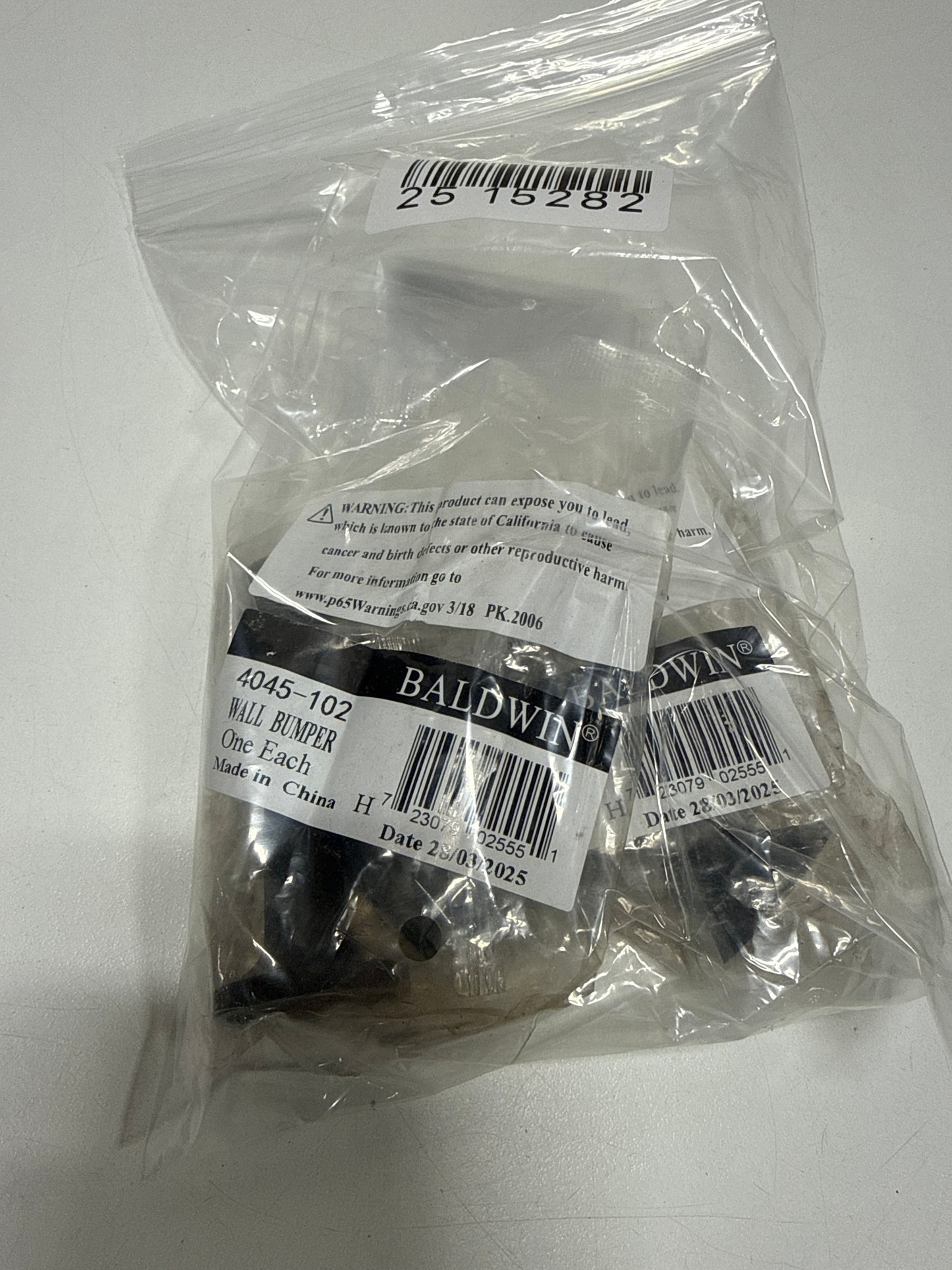 2 x Baldwin 4045.102 Base Mounted Door Bumper Oil Rubbed Bronze