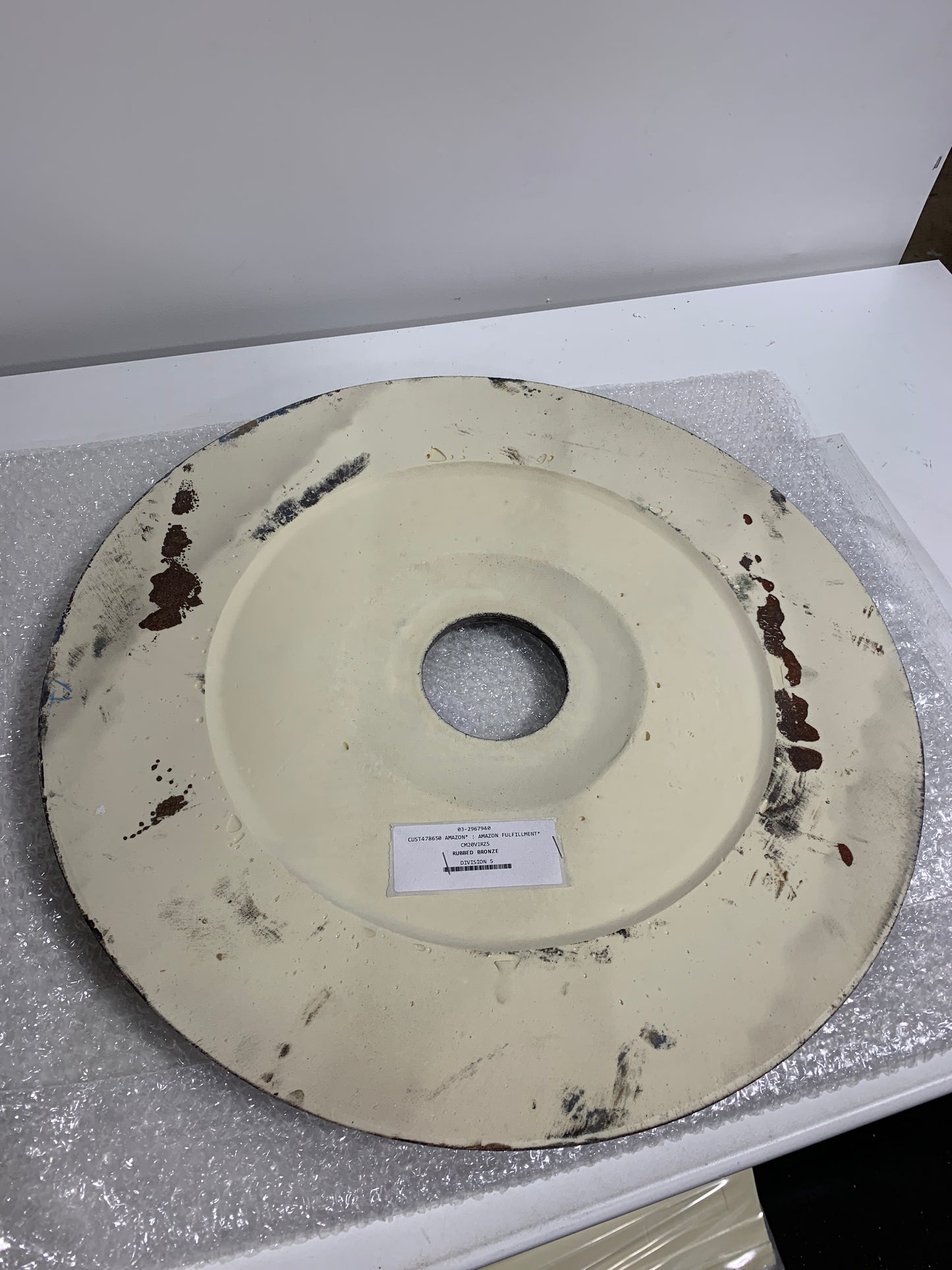 Ekena Millwork CM20VIRZS Vienna Ceiling Medallion, Rubbed Bronze