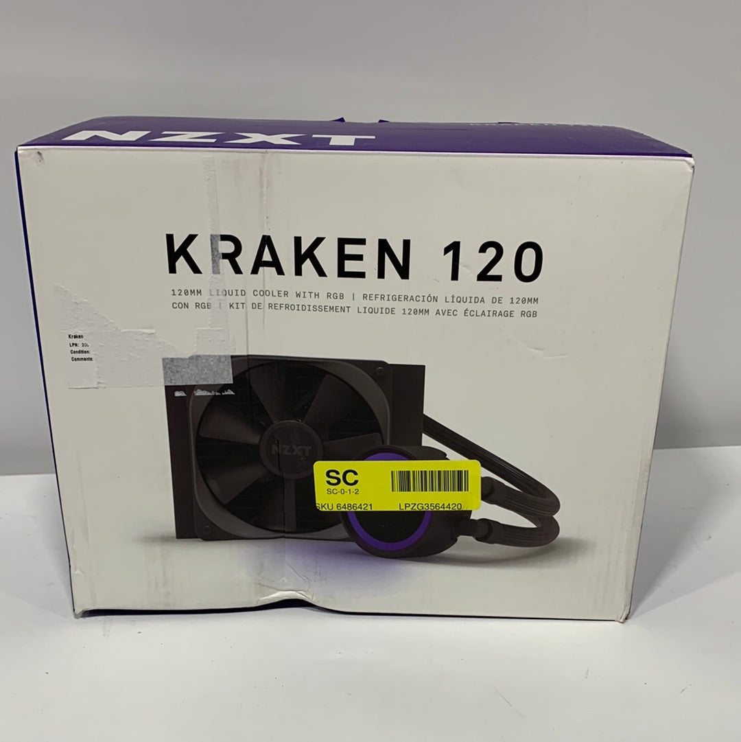NZXT - Kraken 120mm Liquid Cooler with 1" LCD Display - Black