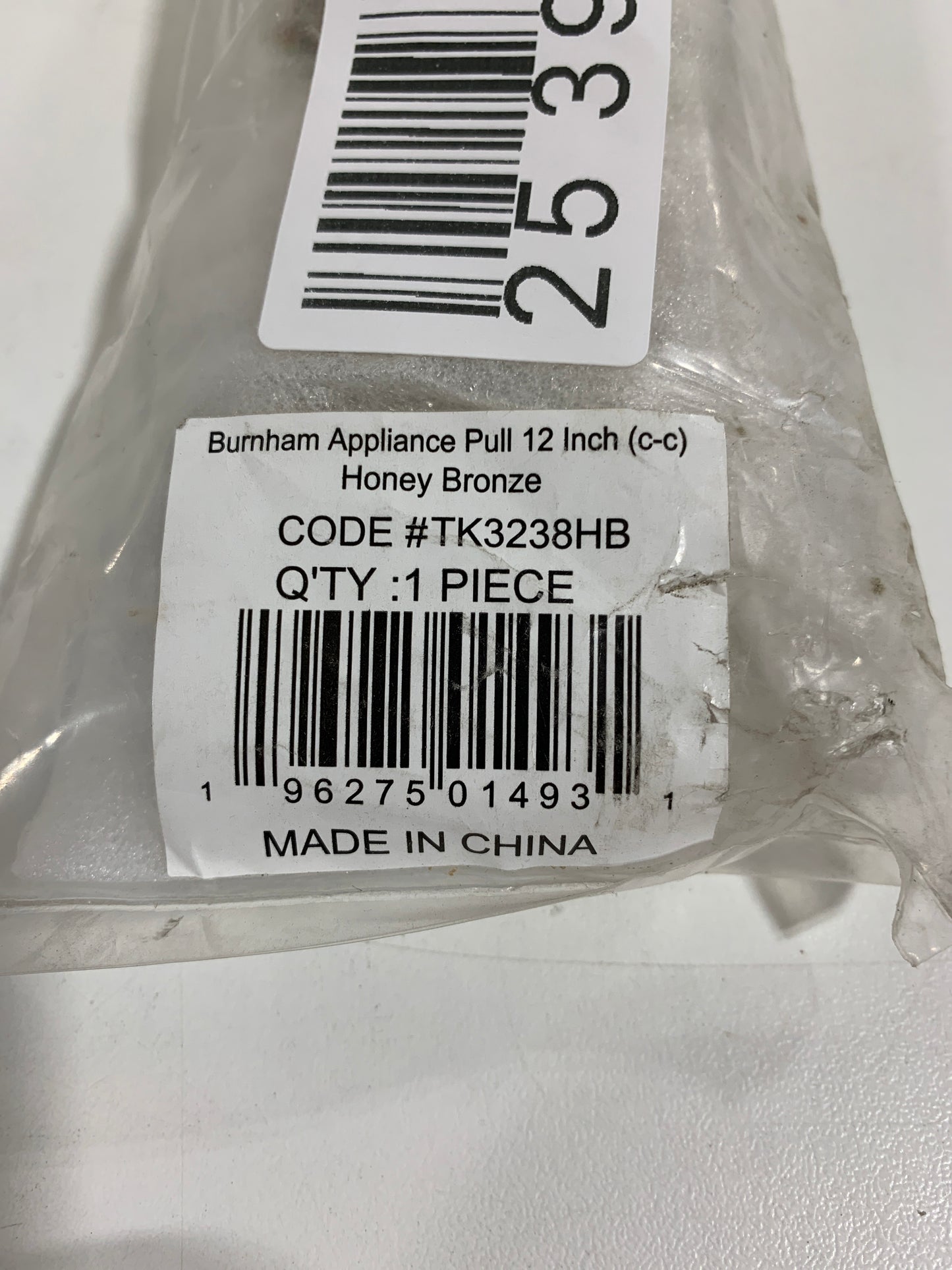 Top Knobs TK3238 Burnham 12 Inch Center to Center Bar Cabinet Pull Honey Bronze Cabinet