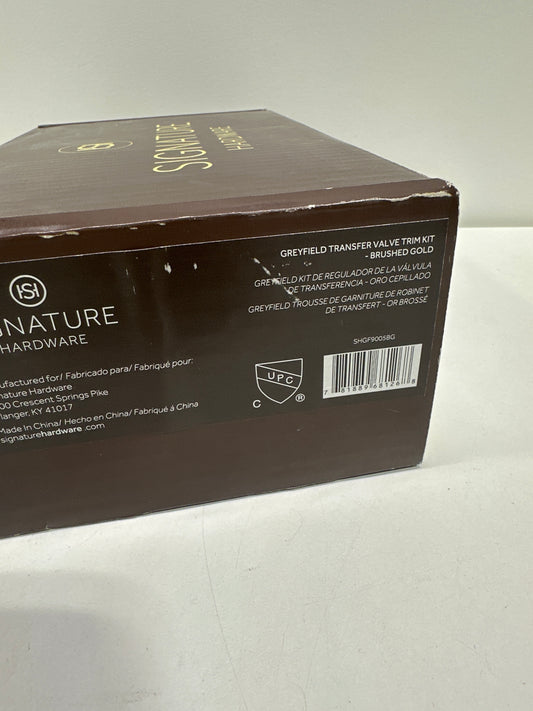 Signature Hardware 948901-LV Greyfield 6 Function Diverter Valve Trim - Less Valve Brushed Gold