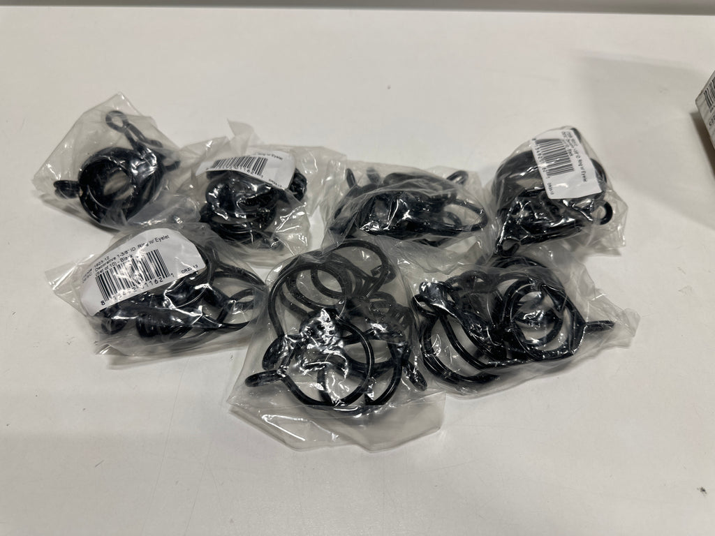 70 x Rod Desyne Black Nickel Curtain Rings