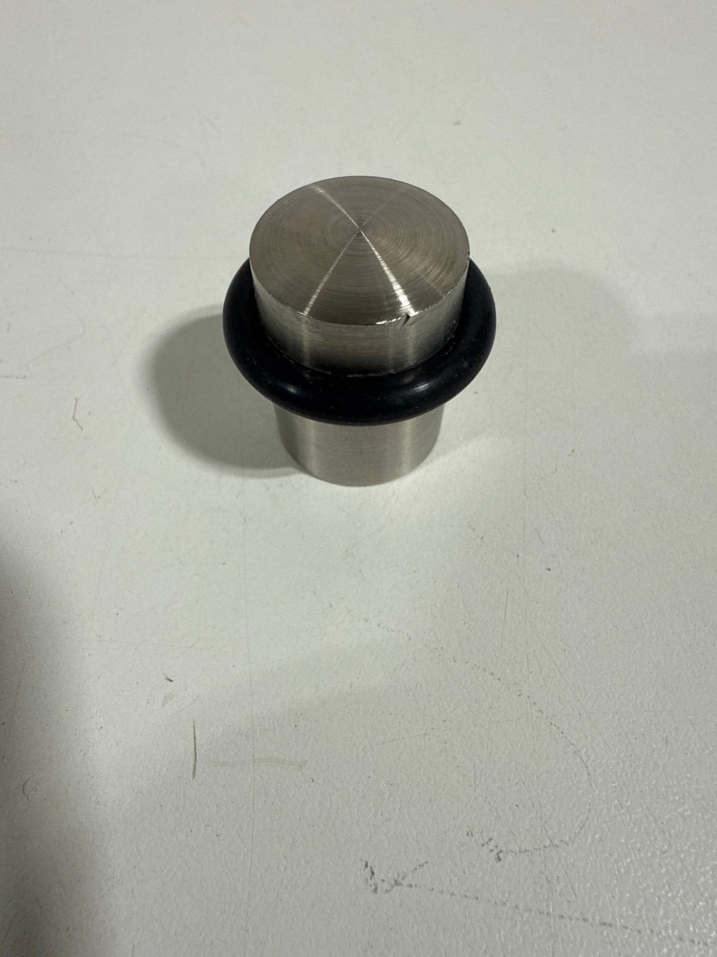 5 Omnia 7001.32D Door Stop Steel Silver 1-3/16 H X 7/8 W