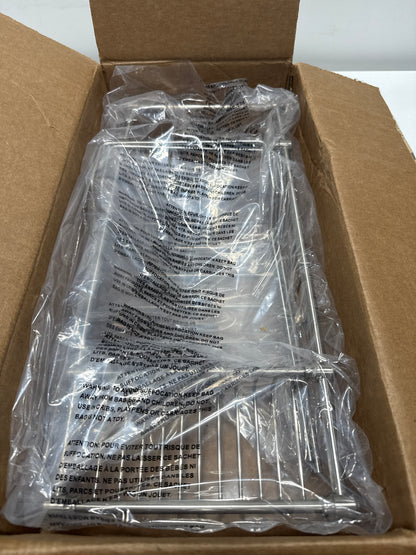 Signature Hardware 902478 Nottingham Adjustable Brass Tub Caddy Brushed Nickel