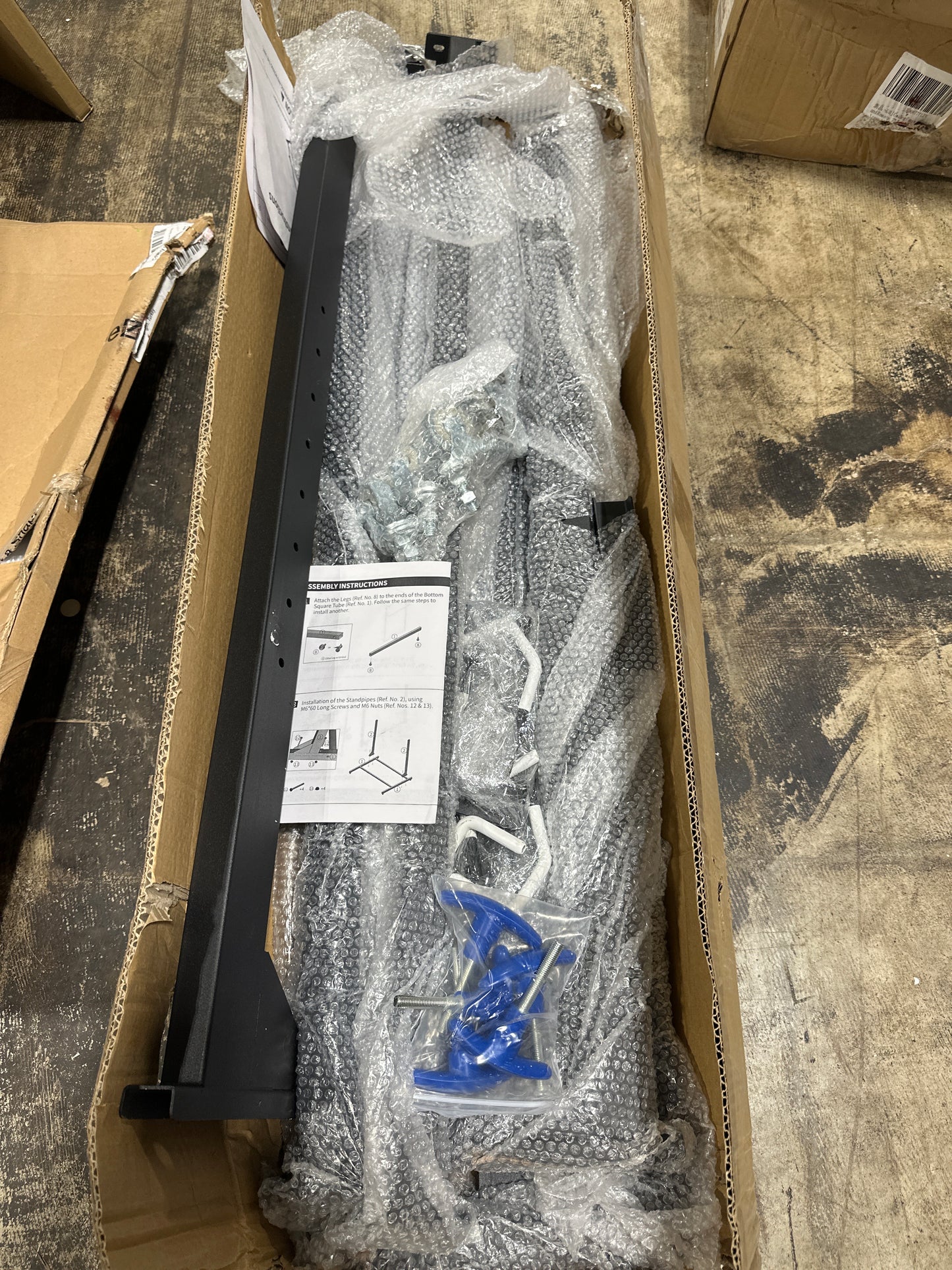 Missing Hardware Freestanding Bike Storage Rack, Heavy-Duty Steel Standing Bike Rack, Max 5 Bikes Indoor Bike Storage, Vertical Bike Rack for Home & Garage