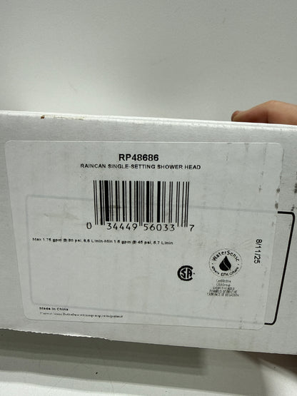 Delta 1.75 GPM Universal 7-1/2" Wide Rain Shower Head  Chrome