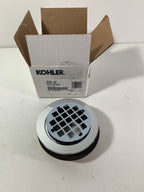 Round Brass Shower Drain for Use with Plastic Pipe Gasket Included in Polished Chrome - *Plumbing