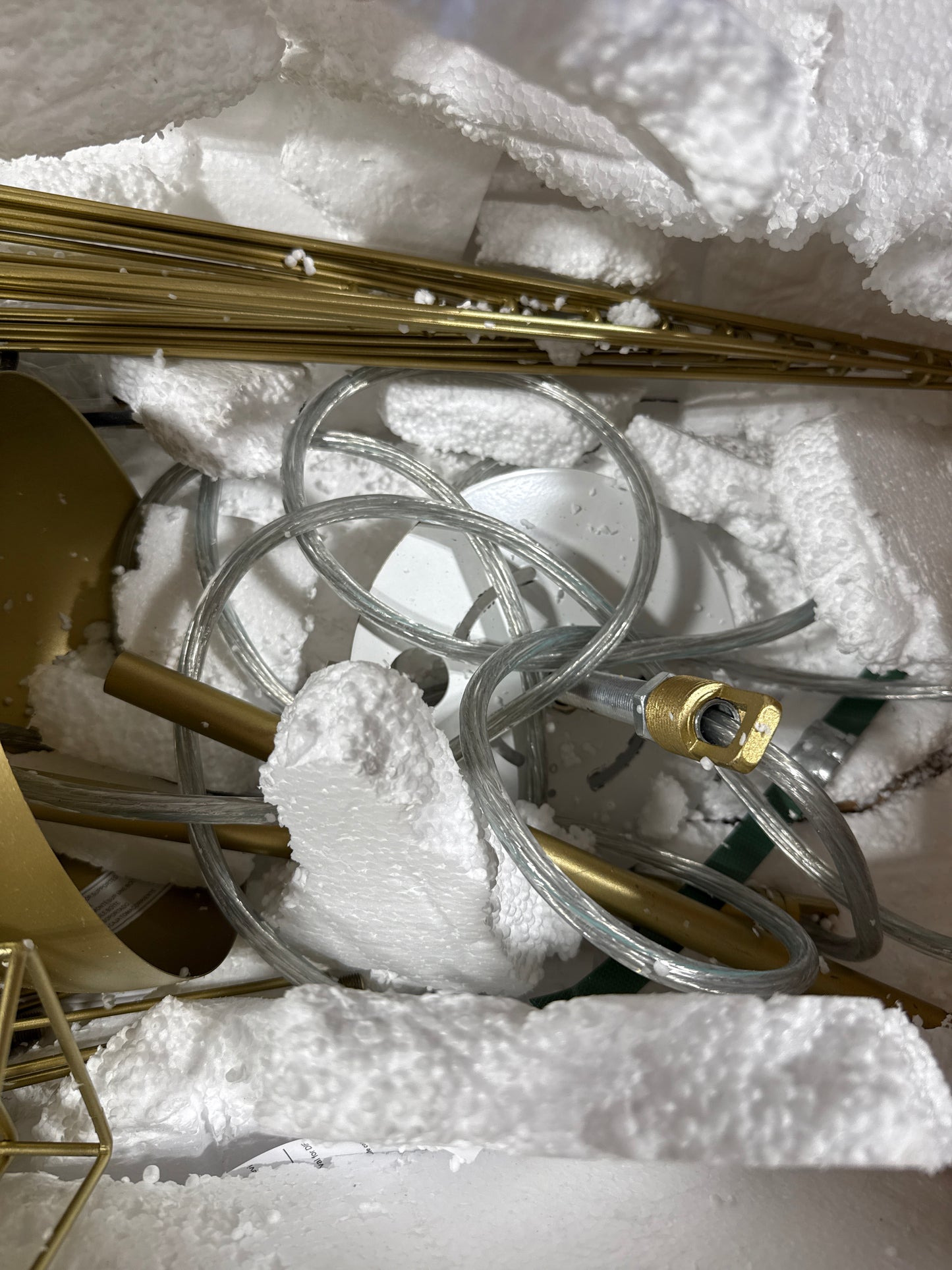 Eurofase 43865-025 Dendelio 35 Light 54 inch Chandelier in Matte Gold