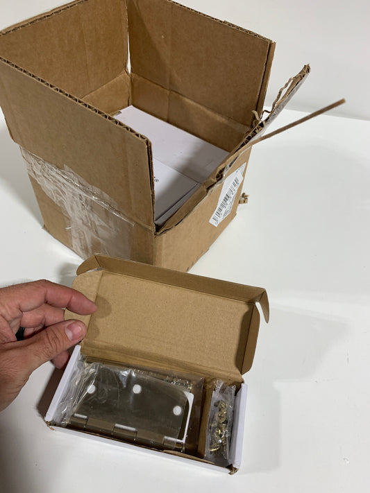 8 x Emtek 91033 3.5" x 3.5" Plain Bearing 5/8" Radius Corners Mortise Hinge - Pair, French Antique