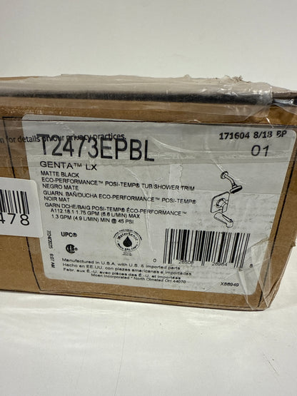 Moen Genta LX Tub and Shower Trim Package with Multi Function Shower Head - Less Valve