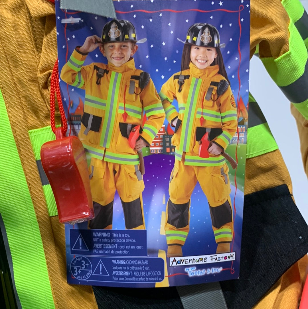 Adventure Factory - Firefighter Child Costume 3-4