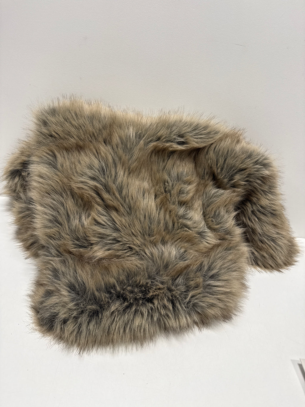Faux Fur Throw Blanket Brown - Threshold - *Bedding