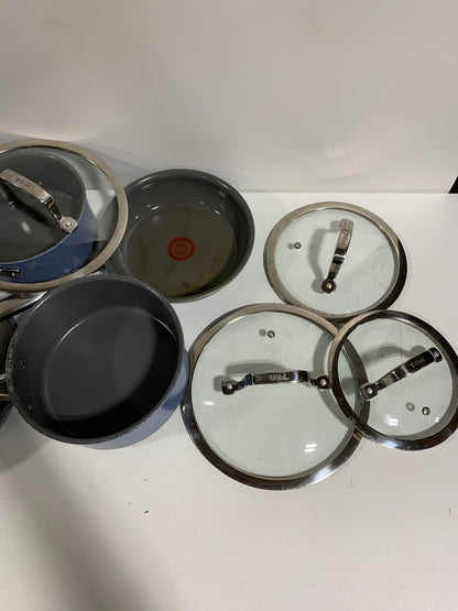Used T-fal Excellence Ceramic Non-Stick Cookware Set, 10-piece