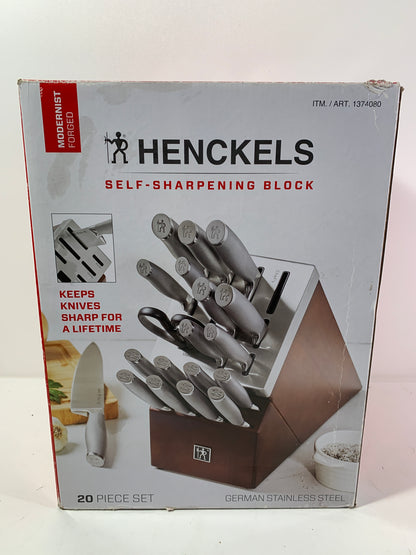 Henckels Self-Sharpening Black Germain Stainless Steel Set 20 Pieces