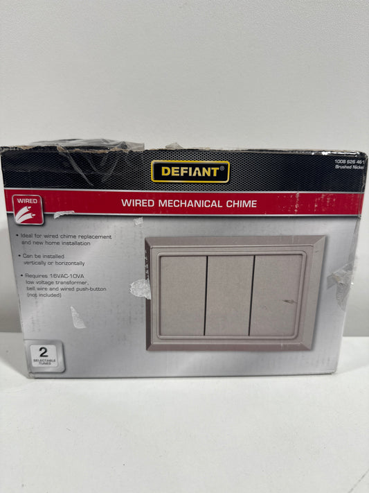 Wired Doorbell Chime, Brushed Nickel