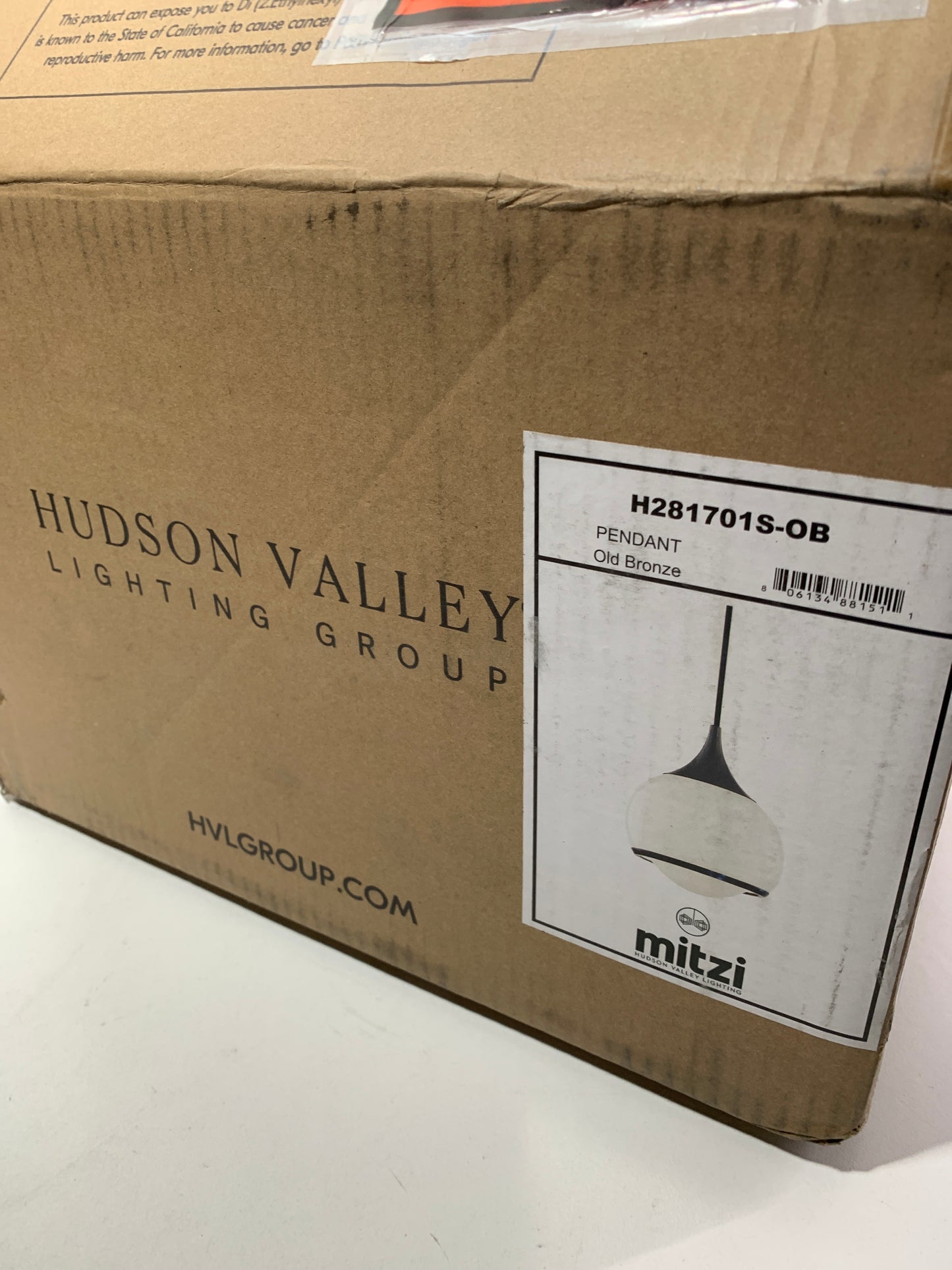 MITZI HUDSON VALLEY LIGHTING H281701S-OB Reese Pendants, 1-light, 60W, Old Bronze Finish, Shiny Opal White Glass (6.75''W x 8.25''H)