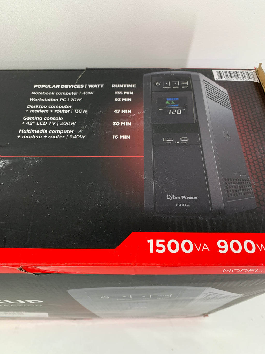 CyberPower - 1500VA Sine Wave Battery Back-Up System - Black - *Computers & Office