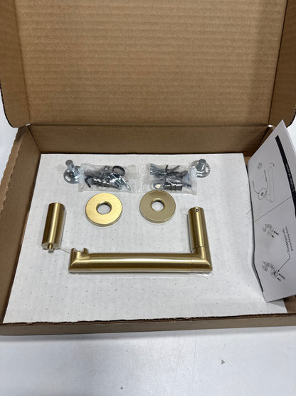 Emtek Modern Tubular Wall Mounted Pivoting Toilet Paper Holder with Small Disc Rosette Model: 228400US4