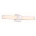 Minka Lavery 5074-L Vantage 24" Wide Adjustable CCT LED Bath Bar with White Rectangular Shade Chrome Indoor Lighting Bathroom Fixtures Bath Bar