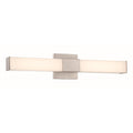 Minka Lavery 5074-L Vantage 24" Wide Adjustable CCT LED Bath Bar with White Rectangular Shade Brushed Nickel
