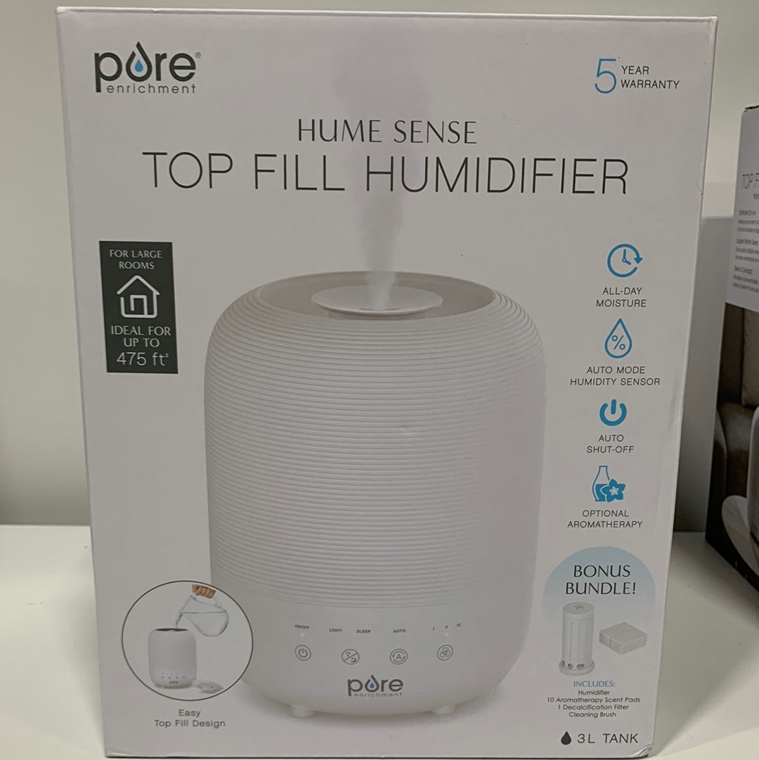 Pure HUME Sense Bundle - 1 Humidifier, 1 Filter