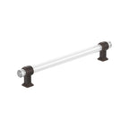 Amerock BP36661 Glacio 8 Inch Center to Center Bar Cabinet Pull Clear / Oil-Rubbed Bronze