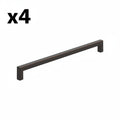 4 x Amerock BP36910 Monument 10-1/16 Inch Center to Center Handle Cabinet Pull Oil Rubbed Bronze