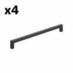 4 x Amerock BP36910 Monument 10-1/16 Inch Center to Center Handle Cabinet Pull Oil Rubbed Bronze