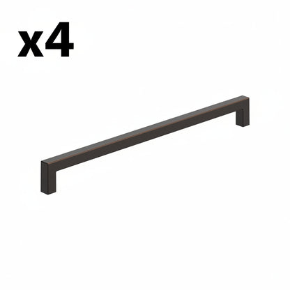 4 x Amerock BP36910 Monument 10-1/16 Inch Center to Center Handle Cabinet Pull Oil Rubbed Bronze