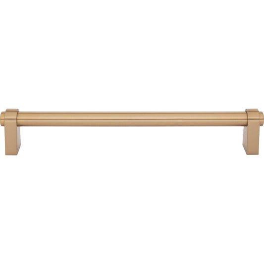 Top Knobs TK3217 Lawrence 18 Inch Center to Center Bar Appliance Pull from the Coddington Collection Honey Bronze Cabinet Hardware