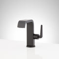 Signature Hardware 953914 Drea 1.2 GPM Single Hole Bathroom Faucet with Pop-up Drain Assembly Matte Black