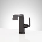 Signature Hardware 953914 Drea 1.2 GPM Single Hole Bathroom Faucet with Pop-up Drain Assembly Matte Black