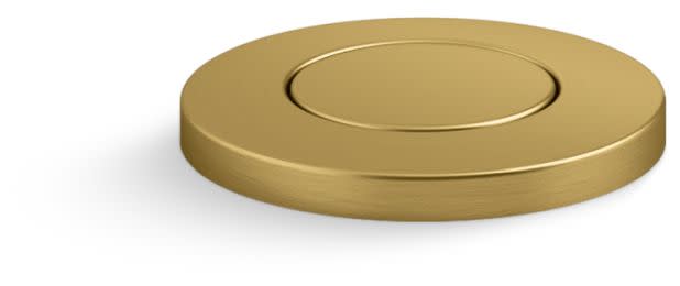 KOHLER 35726-2MB K-35726-2MB Garbage Disposal Air Switch Button, Vibrant Brushed Moderne Brass