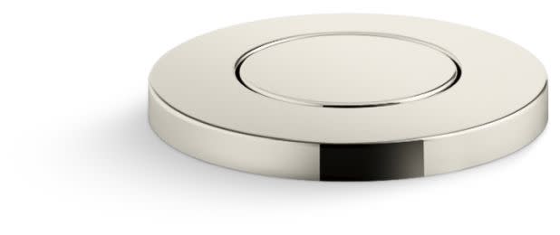 Garbage Disposal Air Switch Button in Vibrant Polished Nickel