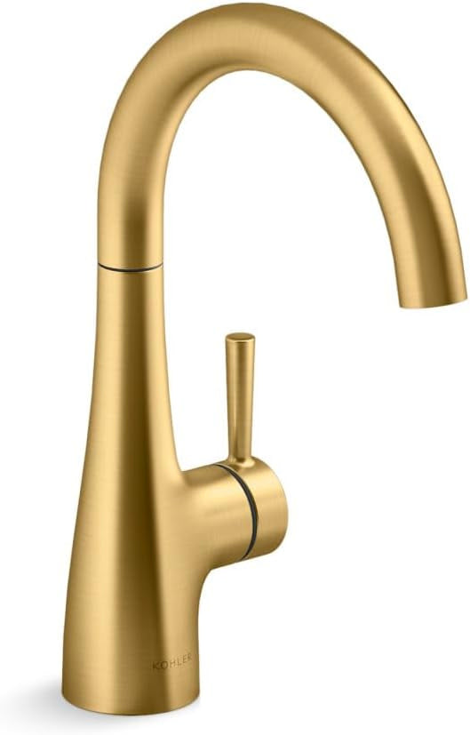 Kohler Transitional Beverage Faucet Vibrant Brushed Moderne Brass