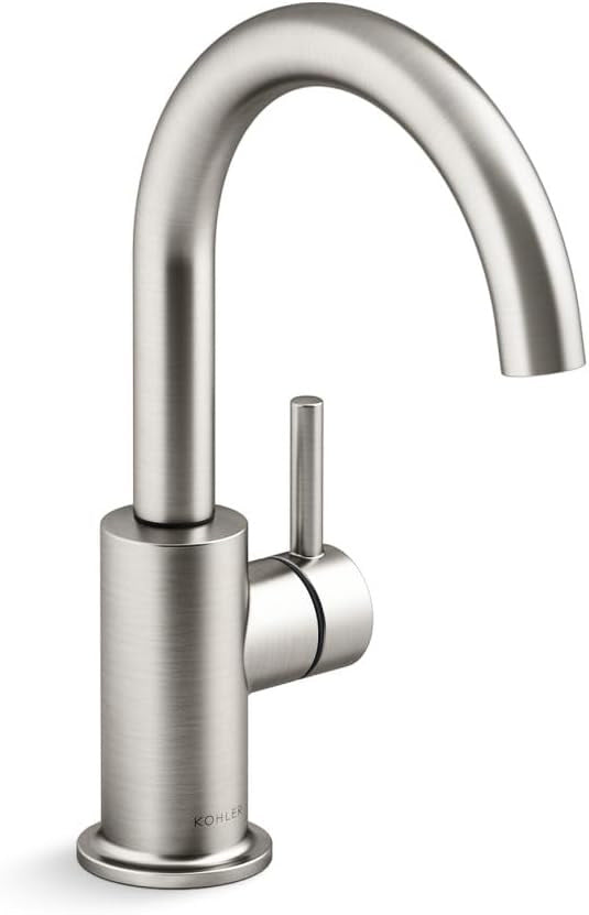 Kohler 26369-VS Contemporary Beverage Faucet, Vibrant Stainless