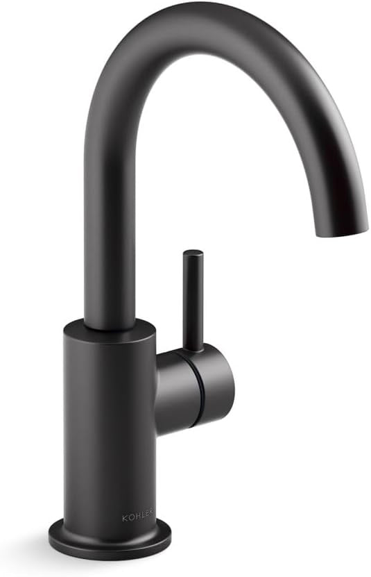 Kohler 26369-BL Contemporary Beverage Faucet, Matte Black