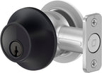 Level - Lock+ Smart Lock Bluetooth Replacement Deadbolt with Apple HomeKey/App/Key - Matte Black