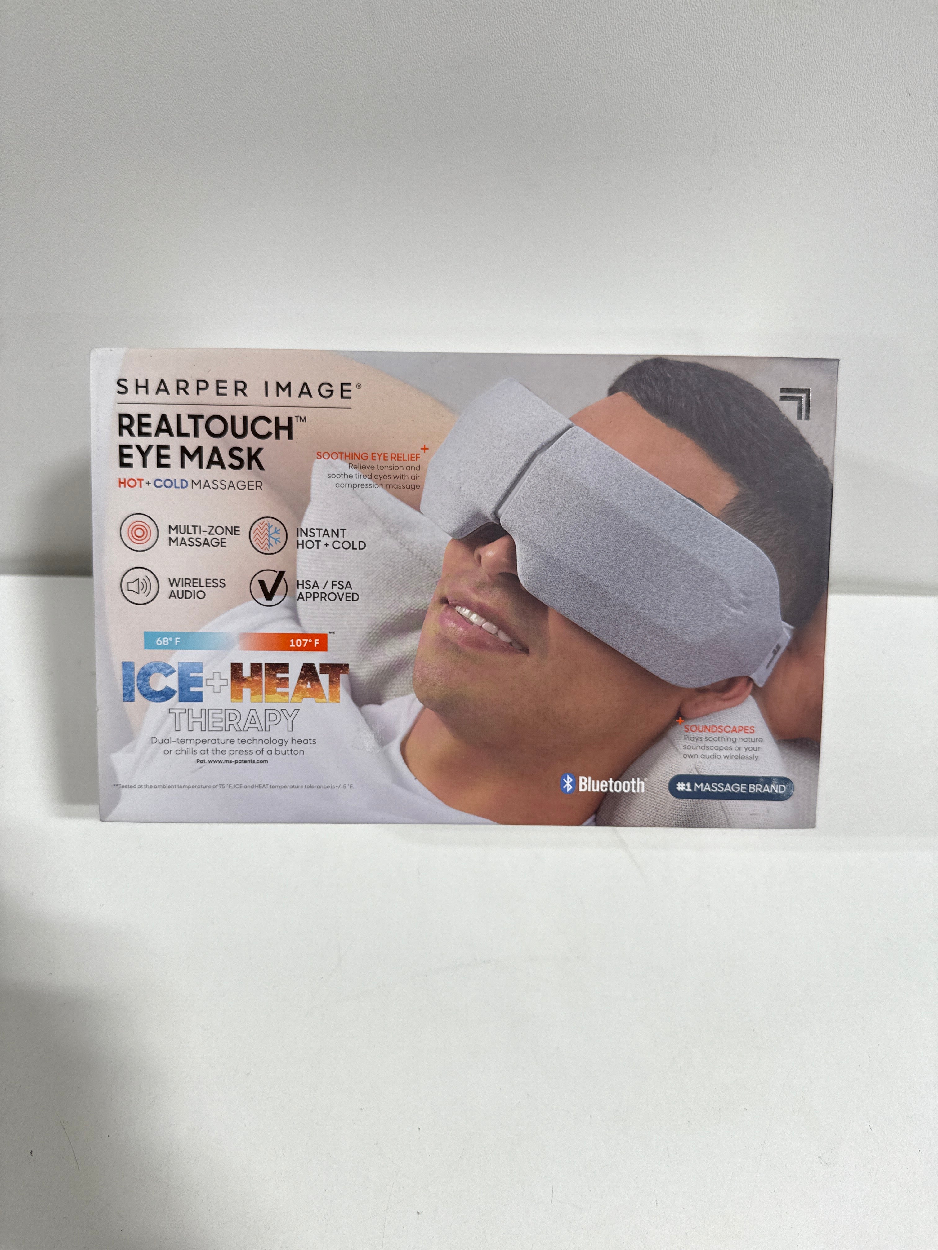 Sharper Image RealTouch Eye Mask Electric Hot + Cold Massager - *Health & Beauty