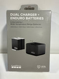 GoPro Enduro Dual Battery Charger & Battery Compatible with HERO12 HERO11 HERO10 and HERO9 - Black - *Cameras