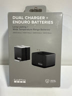 GoPro Enduro Dual Battery Charger & Battery Compatible with HERO12 HERO11 HERO10 and HERO9 - Black - *Cameras