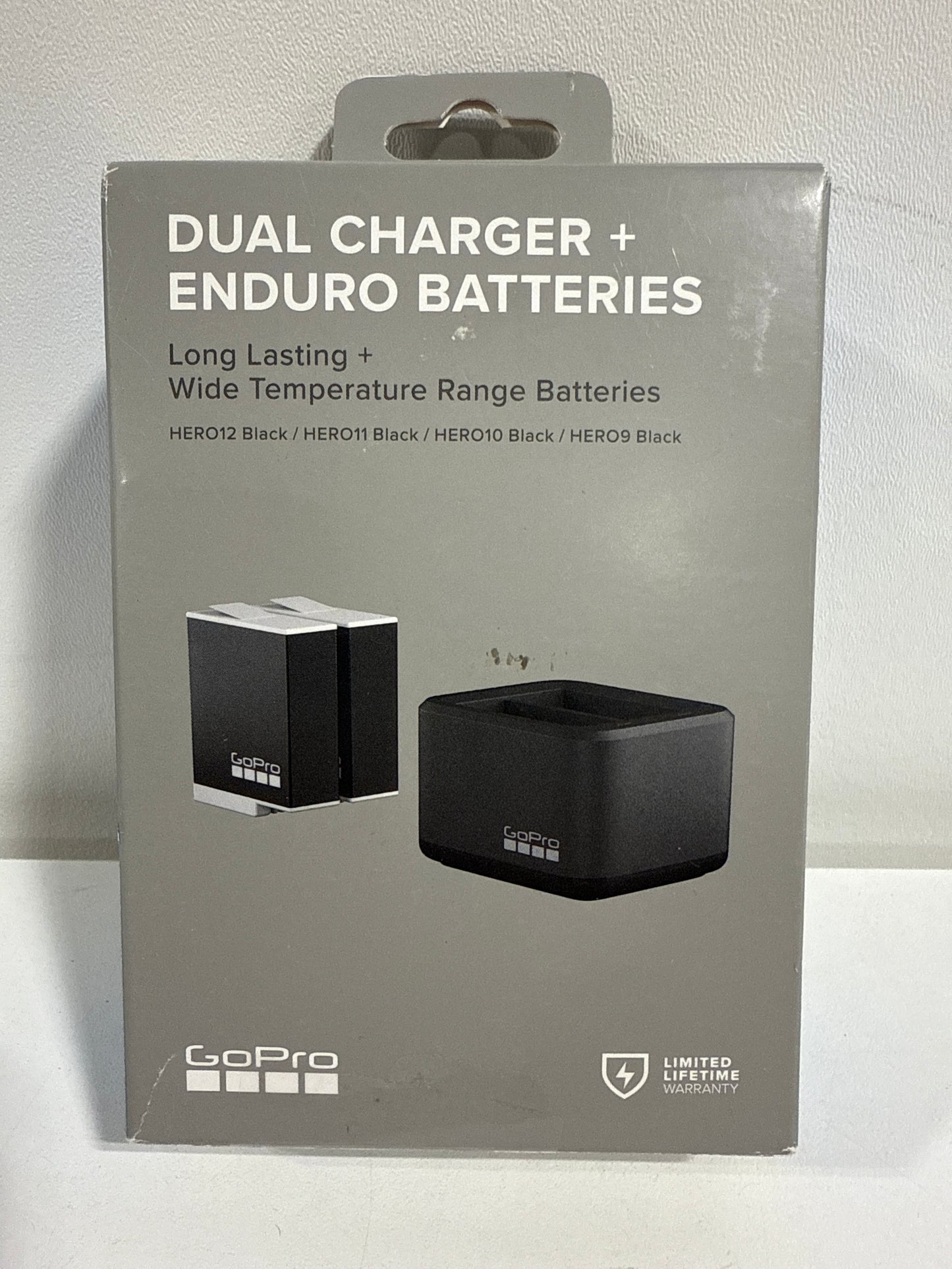 GoPro Enduro Dual Battery Charger & Battery Compatible with HERO12, HERO11, HERO10 and HERO9 - Black